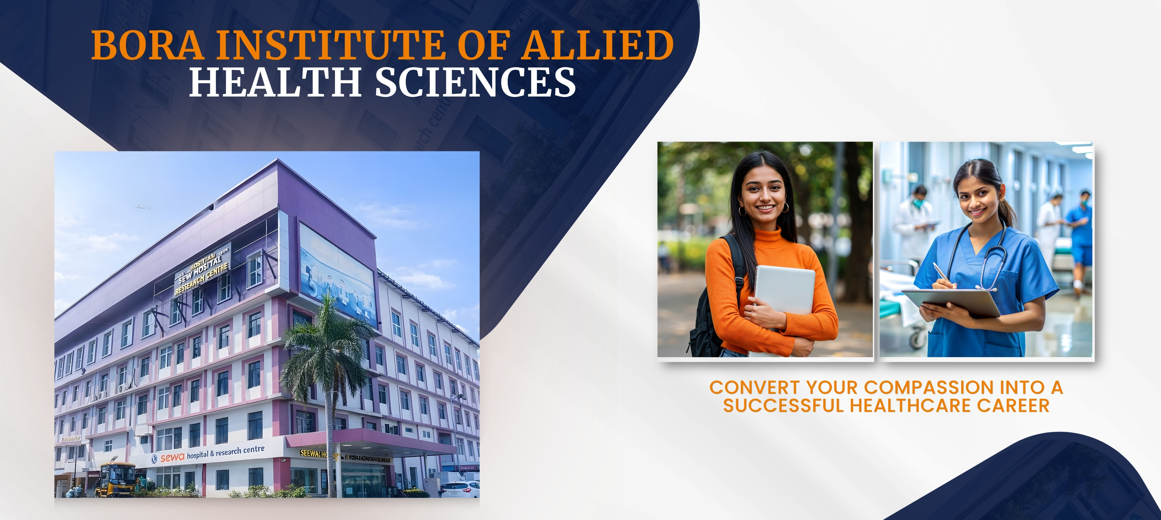 Explore Bora Institute's nursing, BPT courses & more in Lucknow